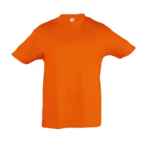 SOLS Kids Regent Short Sleeve T-Shirt (12yrs) (Orange)