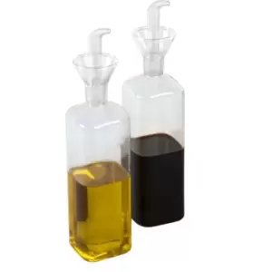 Oil and Vinegar Glass Dispenser Bottle 500ml - Set of 2 M&W - Multi
