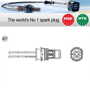 1x NGK NTK Oxygen O2 Lambda Sensor OZA447-E34 OZA447E34 (0482)