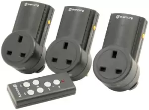 Mercury Set Of 3 Remote Control Socket Adaptors