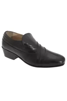 Pleated Vamp Softie Leather Shoes