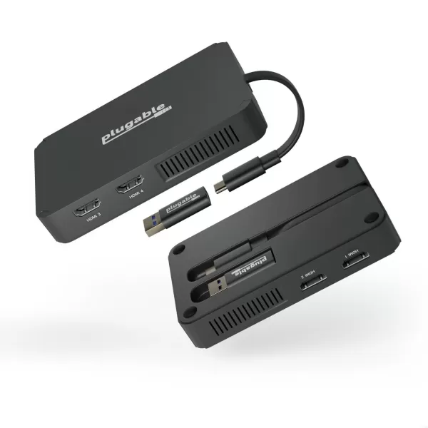 PLUGABLE USBC USB3 to Quad HDMI Adapter