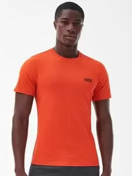 Barbour International Small Logo T-Shirt - Orange, Size S, Men