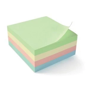 5 Star Office Re Move Notes Cube Pad of 400 Sheets 76x76mm Pastel Rainbow