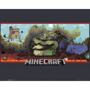 Minecraft Underground Mini Poster