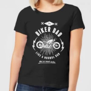 Biker Dad Womens T-Shirt - Black - 3XL