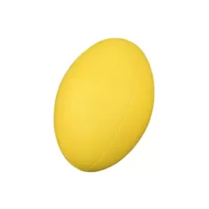 Coated Foam Rugby Ball Yellow