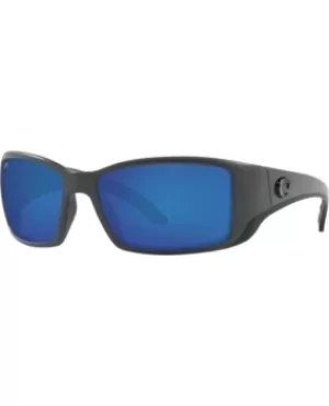 Costa Del Mar Blackfin Grey Rectangular Nylon Blue Mirror Lens Unisex Sunglasses BL 98 OBMGLP BL 98 OBMGLP