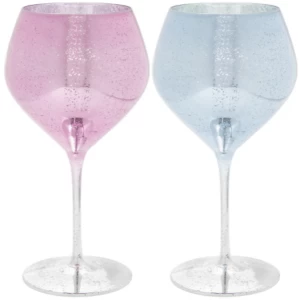 Glitter Gin Glass Set Of 2 By Lesser & Pavey