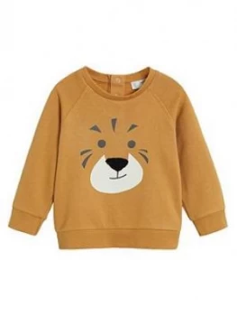Mango Baby Boys Tiger Sweatshirt - Camel