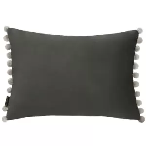 Fiesta Velvet Cushion Mink/Silver, Mink/Silver / 35 x 50cm / Polyester Filled