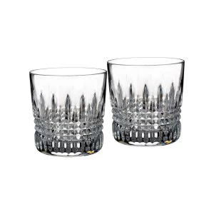 Waterford Lismore Clear Diamond Tumbler Set of 2 Clear