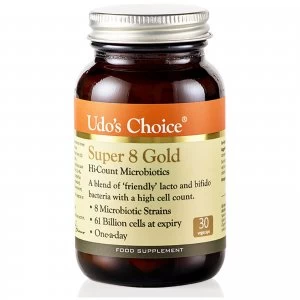 Udo's Choice Super 8 Gold Microbiotics-30 Vegecaps (6+1)