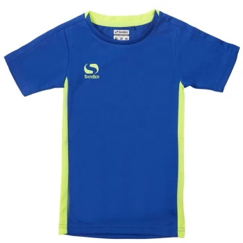 Sondico T Shirt Infants - Royal/FluYellow