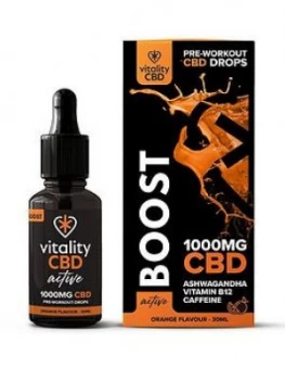 Vitality CBD Vitality CBD Active Boost Orange Drops 1000mg, Multi, Women