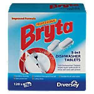Bryta Professional Dishwasher Tablets 5 in 1 120 Pieces