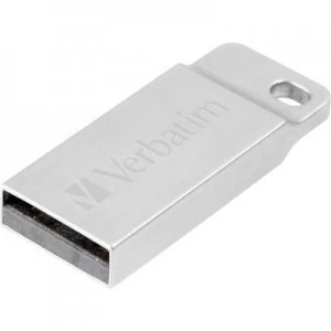 Verbatim Metall-Gehaeuse USB stick 32GB Silver 98749 USB 2.0