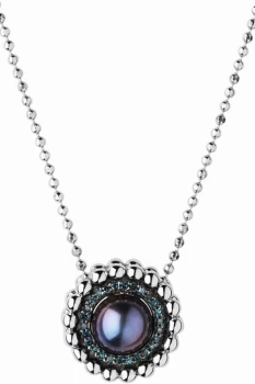 Links Of London Jewellery Effervescence Blue Diamond & Pearl Necklace JEWEL 5020.3
