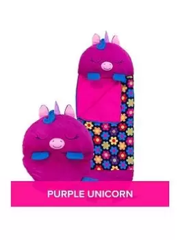 Happy Nappers Purple Unicorn Large Sleeping Bag