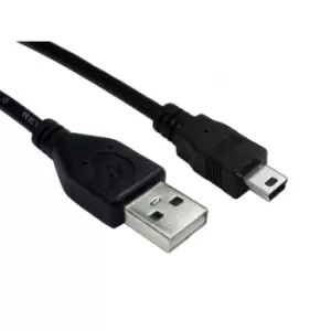 Cables Direct 99CDL2-0622 USB cable 2m USB 2.0 USB A Mini-USB B Black