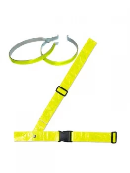 Coyote Fasi Sam Browne Belt Yellow With Reflective Trouser Bands