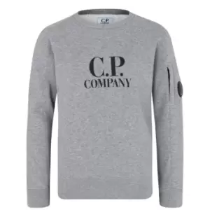 CP COMPANY Boys Lens Logo Sweatshirt - Grey