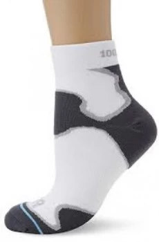 1000 Mile Fusion Sock Ladies White/rey Small