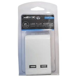 Daewoo Double USB Plug Adaptor