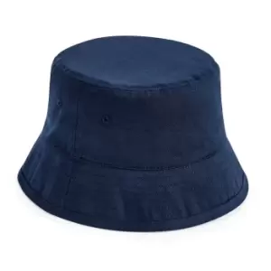 Beechfield Childrens/Kids Organic Cotton Bucket Hat (M-L) (Navy)
