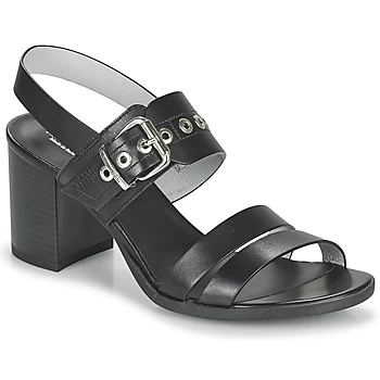 NeroGiardini GHILLO womens Sandals in Black,4,6,2.5