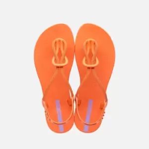 Ipanema Womens Trendy Loop Sandals - Mandarin - UK 3