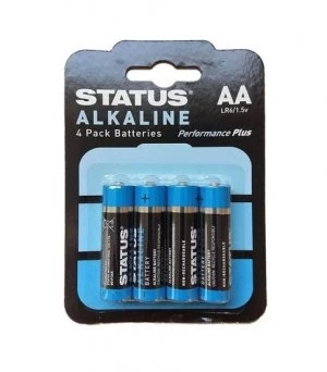 Status AA Alkaline Batteries - 4 Pack