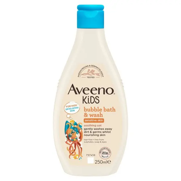 Aveeno Kids Bubble Bath & Wash 250ml