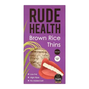 Rude Health Organic Brown Rice Crackers 130g x 5
