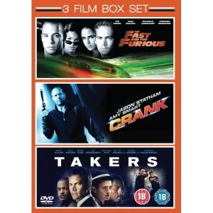 3 Film Box Set Takers / Crank / The Fast & The Furious DVD