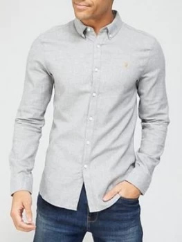 Farah Minshell Long Sleeve Shirt - Grey
