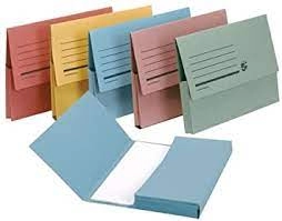 5 Star Document Wallet Half Flap Foolscap 285gms Buff Pack of 50