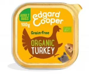 Edgard and Cooper Organic Turkey Tray for Dogs 100g (17 minimum)
