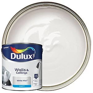 Dulux Walls & Ceilings White Mist Matt Emulsion Paint 2.5L