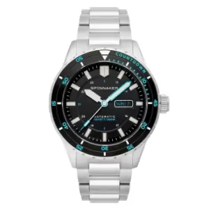 Spinnaker Hass Automatic Pebble Black Dial Stainless Steel Bracelet Mens Watch SP-5099-22