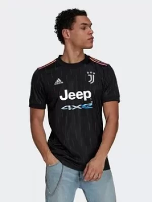 adidas Juventus 21/22 Away Jersey, Black, Size L, Men
