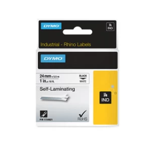 Dymo 1734821 Black On White Label Tape 24mm x 5.5m