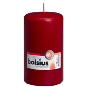 Bolsius Pillar Candle Single Wine Red (150/80mm)