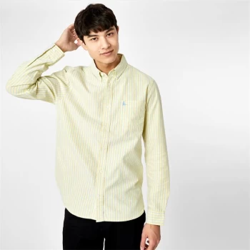 Jack Wills Ainsley Stripe Oxford Shirt - Yellow