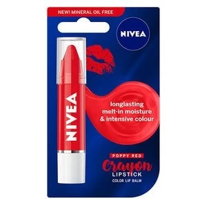 Nivea Lip Crayon Poppy Red 3g