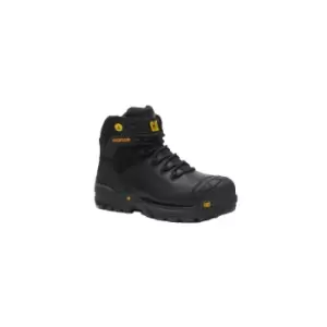 Caterpillar Mens Excavator Grain Leather Safety Boots (13 UK) (Black)
