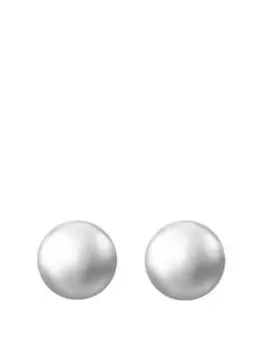 Simply Silver Recycled Sterling Silver 925 Polished Orb Stud Earrings
