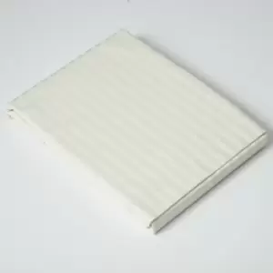 540 Thread Count Satin Stripe Flat Sheet (Kingsize) (Ivory) - Ivory - Belledorm