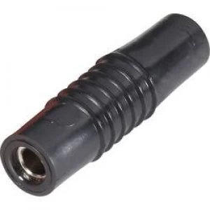 Jack socket Plug straight Pin diameter 4mm Black Schnepp