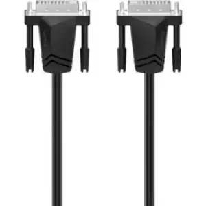 Hama DVI Cable DVI-I 24+5-pin plug, DVI-I 24+5-pin plug 1.50 m Black 00200706 DVI cable